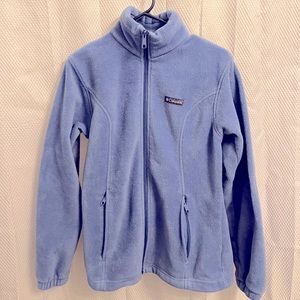 Fleece Columbia jacket powder blue